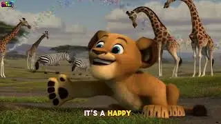 Morning in the Savannah! Wake Up, Little Lion | Fun Kids Song & Nursery Rhyme | Hakuna Matata Kids