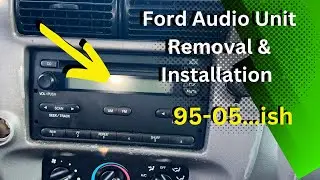 Снятие и установка аудиоблока Ford 95-05...