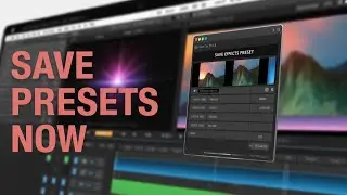Film Tutorial | How to save effects presets in FCPX &mdash; [mini tutorial] #subscribe #finalcutprox