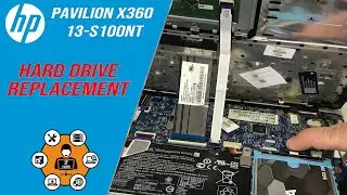 HP Pavilion x360 / 13-S100NT Laptop / How To Remove HDD and Install SSD