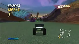Ps2 Hot wheels beat that, bone shaker gameplay in underwater washout 
