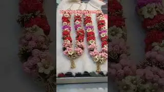 😱DIY artificial flowers varmala || how to make flower varmala || Flower garlands #shorts #viral #yt