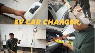 Tata harrier EV ka charging point install #Rahul Ambawata 4012#￼