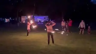 Girlz on Fire Hoop at Muskegon KOA Video Compliments of Villerot Family