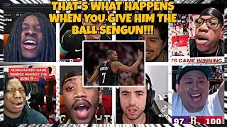 Rockets Haters and Fans React to KD's CLUTCH game winner 🔥🫩
