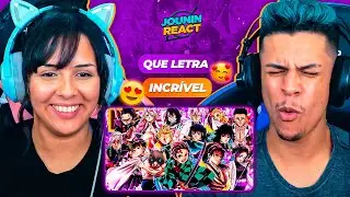 DEMON SLAYER ⚔😈 (Kimetsu no Yaiba) | 15 CA&Ccedil;ADORES 1 RAP | LexClash e LYLO | [React Rap Nerd] 🔥