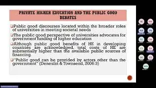 Paper Session 2A: Private Provision and Equity