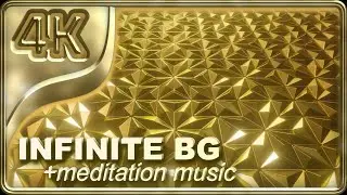 4K 🎵 LOOP Polygonal Pattern Golden 230724 | Wallpaper | Background | Meditative Music