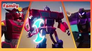 Optimus Takes Down Decepticons | Transformers EarthSpark | Netflix Family