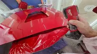 1978 Pontiac Firebird Trans-Am Successful painting of the hood, flares and  spoiler.