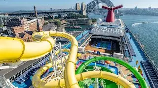 Water Slide at Sydney Harbour Bridge! Carnival Splendor - Twister
