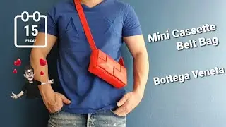 Мини-сумка на пояс с кассетой от Bottega Veneta