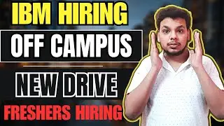 IBM , CGI , Amazon Hiring Announced | OFF Campus Drive | 2026, 2025, 2024 Batch Hiring | Freshers