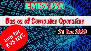 EMRS JSA Lab Attendent - Computer Questions - 21 Dec 2025