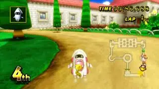 Mario Kart Wii Gameplay &ndash; 150cc Peach SuperBlooper Lightning #4072