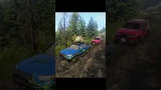 Towing a Land Cruiser 300 | Snowrunner gameplay #shortsvideo #shorts