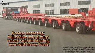 Hydraulic modular trailer from SHIYUN TRAILER,welcome to inquire ~#trailer #heavyload #spt #nicolas 
