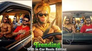 GOD In Car Trending Reels Editing | Bhagwan Ji Driving Car Ai Video Editing | God In Car Trend Edit
