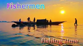 Jamuna River Fishing at Sunrise | Real Life of Bangladeshi Fishermen | Drone + Boat Footage&rdquo;