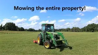 Let's do some mowing! John Deere 4066R Caroni TC910 finish mower