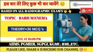 Barium Enema Full Theory + 30 MCQs | Radiography Exam Masterclass | AIIMS, PGIMER, SGPGI, KGMU