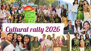 Cultural rally ♡   Devicharan Barua Girls' College 2026, Jorhat .💗🌙 