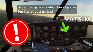 Engine Semi-Emergency on arrival into Manchester | VATSIM Unicom | A2A Comanche