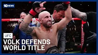 Volkanovski Defends Featherweight World Title After Beating Lopes At UFC 325 | 10 News