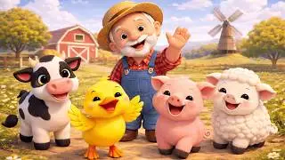 Old MacDonald Had A Farm | Fun Farm Animal Song for Kids | Sing Along Nursery Rhyme