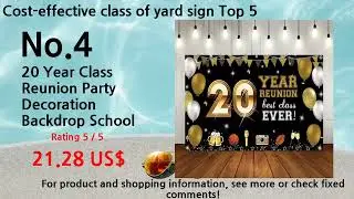 July 2024 Cost-effective class of yard sign Ranking