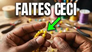 Pochette avec les perles... Réalisation pas-à-pas.@AR PERLE