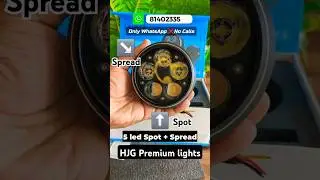 PREMIUM LiuHJG 5 LED Round Spot+Spread | 5 Led Fog Lights | LiuHJG Fog Lights | HJG Fog Lights