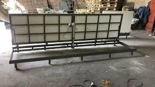 Motorized floor hatch door for indoor use &ndash; Electric driven trapdoor for cellar or basement cover