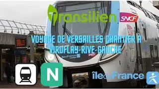 Regio2N Ligne N - Voyage en train de Versailles-Chantiers &agrave; Viroflay-Rive-Gauche.