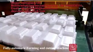 auto fast food box vacuum forming machine, ps thermocol food container machine