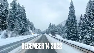 Jackson Hole Driving Tour in December 4K