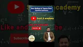 👉 Square Root Trick 🔥 | 5 Second Me Square Root | Best Math Shortcut
