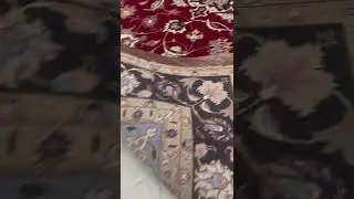 Persian Hand-Woven Rug - Tabriz -Sherkat - Silk & Wool - 5' X 6' 5