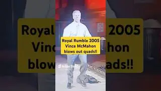 Vince McMahon blows out his quads  Royal Rumble 2005 botch #vincemcmahon #royalrumble #injury #wwe