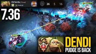 Dendi Pudge is Back in 7.36 | Pudge Official