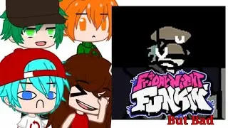 FNF Reacts to Friday night funkin Garcello But bad(FNF+Gacha)