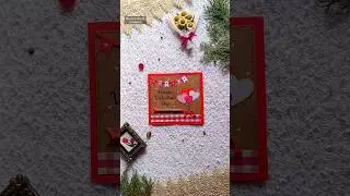 DIY Valentine's Day Card ❤। #valentinesday #papercraft #viralshorts #trending