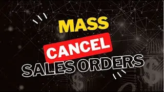 Modul Extra - Mass Cancel Sales Orders