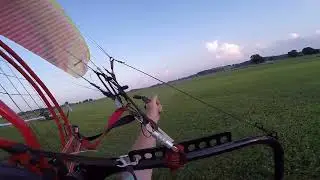 Watching the storm - Moster on a Fresh Breeze - The Baby Beast 😜😜- Ohio Paramotor Trike Adventures