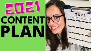 CONTENT MARKETING PLANNING FOR ENTIRE YEAR 2021 \\ How I Schedule Content FREE PLANNER