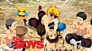 Daman Slayer Funny Moments Hindi | Zenitsu Scared, Inosuke Comedy☠️ funny moments/Sigma moment ☠️