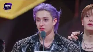 Bangchan's speech for stray kids' karma album of the year win at MAMA awards