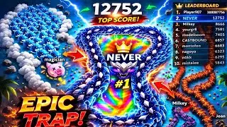 Snake.io 🐍 INSANE TRAP ESCAPE! MOST SATISFIED SCORE HERE 🐍 #360