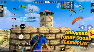 ANDAMAN FUNNY SQUAD GAMEPLAY 🔥 ScarFall 2.0 Squad Match Highlights