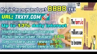 DogecoinNew TOLI INING make money online,register to receive 8888TRX to easily earn 6%-13% every day